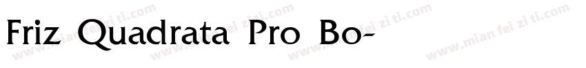 Friz Quadrata Pro Bo字体转换